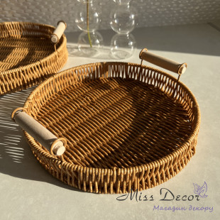 Набір таці з ротангу * 3 штуки 