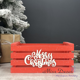 Ящик merry christmas червоний малий