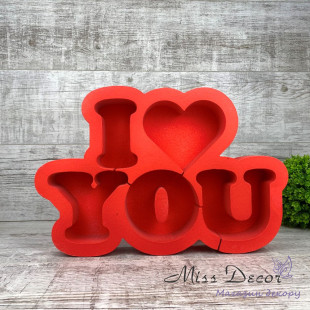 Пінобокс i love you червоний