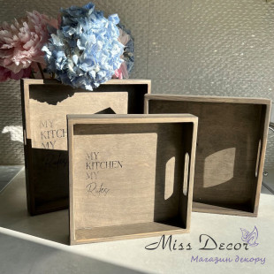 Таця квадратна моя кухня - моії правила прованс 26 см (D-6774)