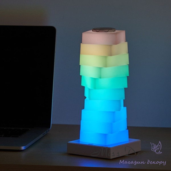 Модульна багатоколірна rgb лампа вежа 