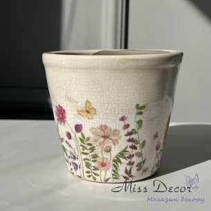 Керамічне кашпо wildflowers y384 - t01 - g2412 - 4