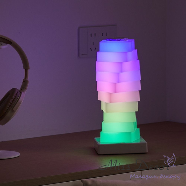 Модульна багатоколірна rgb лампа вежа 