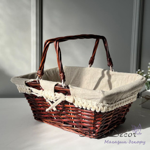 Кошик з тканиною 36 см HX352515