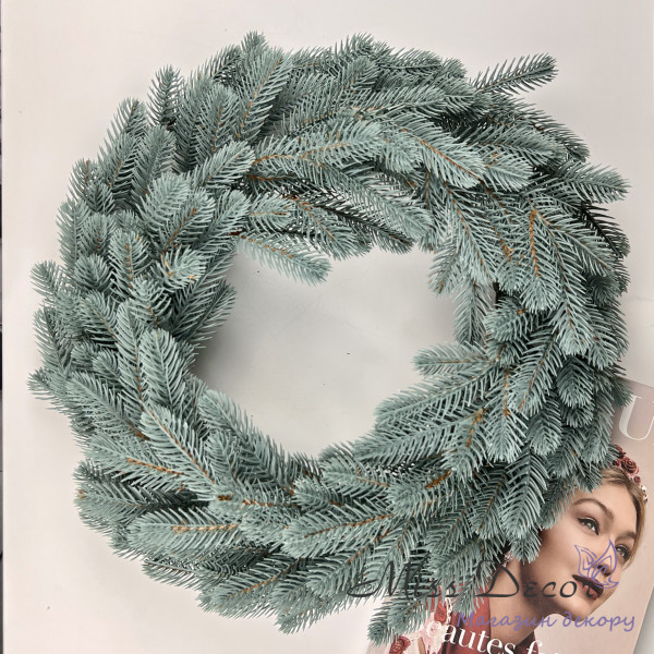 Вінок литий traditional 40 см блакитний