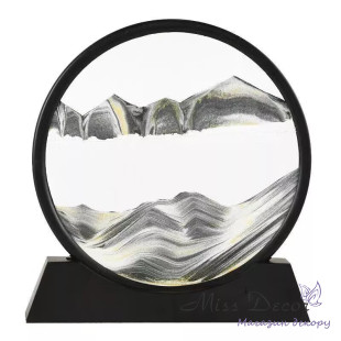 Песочная картина 3D серый песок 25,5 см (D-51037)