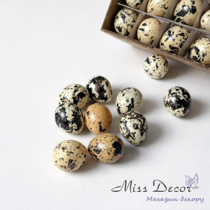Декоративні перепелині яйця  3,5 см 60 шт (218х-100/60)