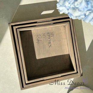 Таця квадратна моя кухня - моії правила прованс 26 см (D-6774)