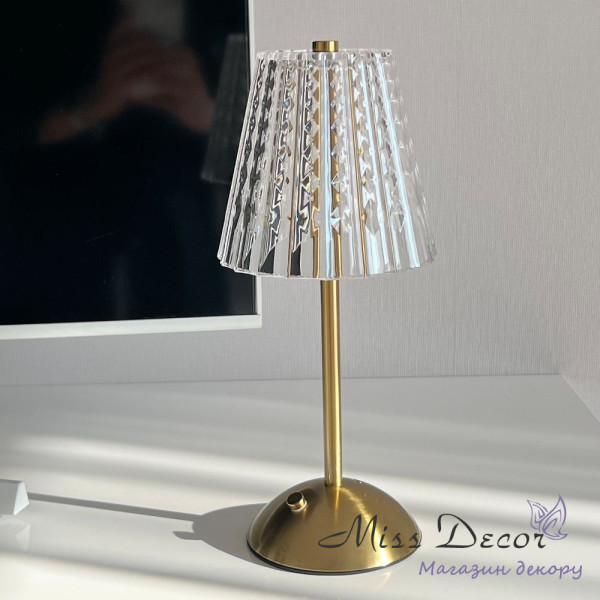 Лампа настольная винтажная led с аккумулятором от usb