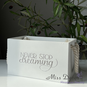 Ящик never stop dreaming белый