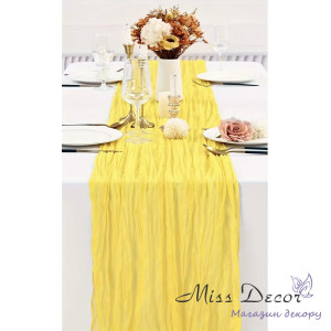 Ранер на стіл  жовтий  3 м (D-7314)