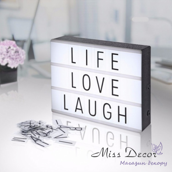 Ночник лайтбокс light box с буквами