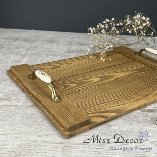 Дерев'яний піднос кипарис