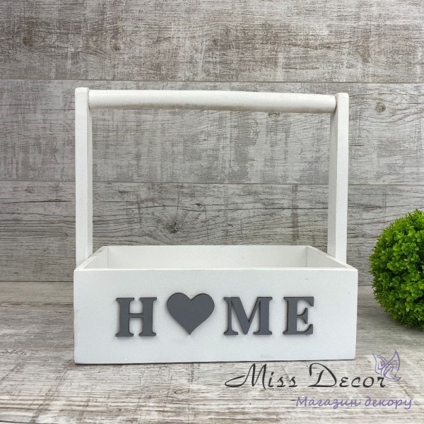 Корзина home белая
