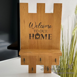 Ключниця welcome to our home дуб