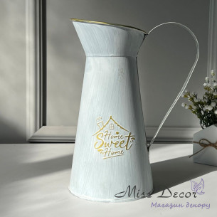 Металевий глечик home sweet home 32300