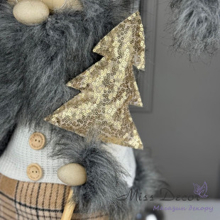 Санта-Клаус с елкой 90 см (Y-143)