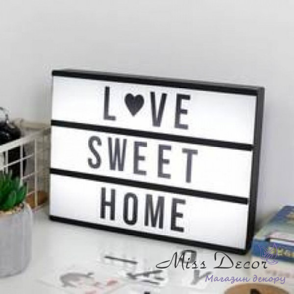 Ночник лайтбокс light box с буквами