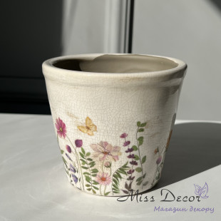 Керамічне кашпо wildflowers y384 - t01 - g2412 - 4