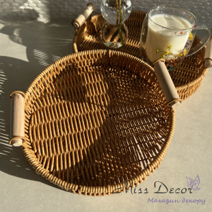 Набір таці з ротангу * 3 штуки 