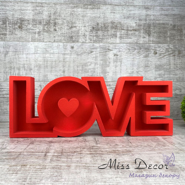 Пінобокс love червоний