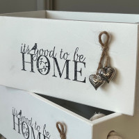 Набір ящиків home з сердечком 3 штуки