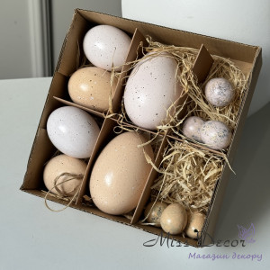 Набір декоративних яєць пастельних кольорів (208JF-9143/12)
