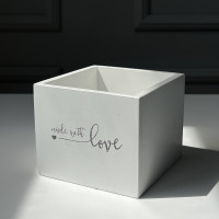 Ящик made with love білий