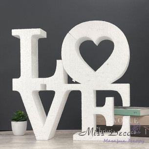 Слово з пінопласту love 50 см (D-4622)