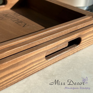 Таця квадратна моя кухня - моії правила кіпарис 29 см (D-6864)