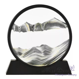 Песочная картина 3D серый песок 25,5 см (D-51037)