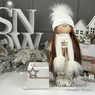 Кукла в юбке + коробочка winter collection
